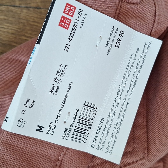 BNWT Uniqlo super stretch denim leggings /jeggings M - Picture 4 of 4